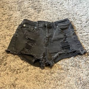 Black jeans shorts from Aeropostale